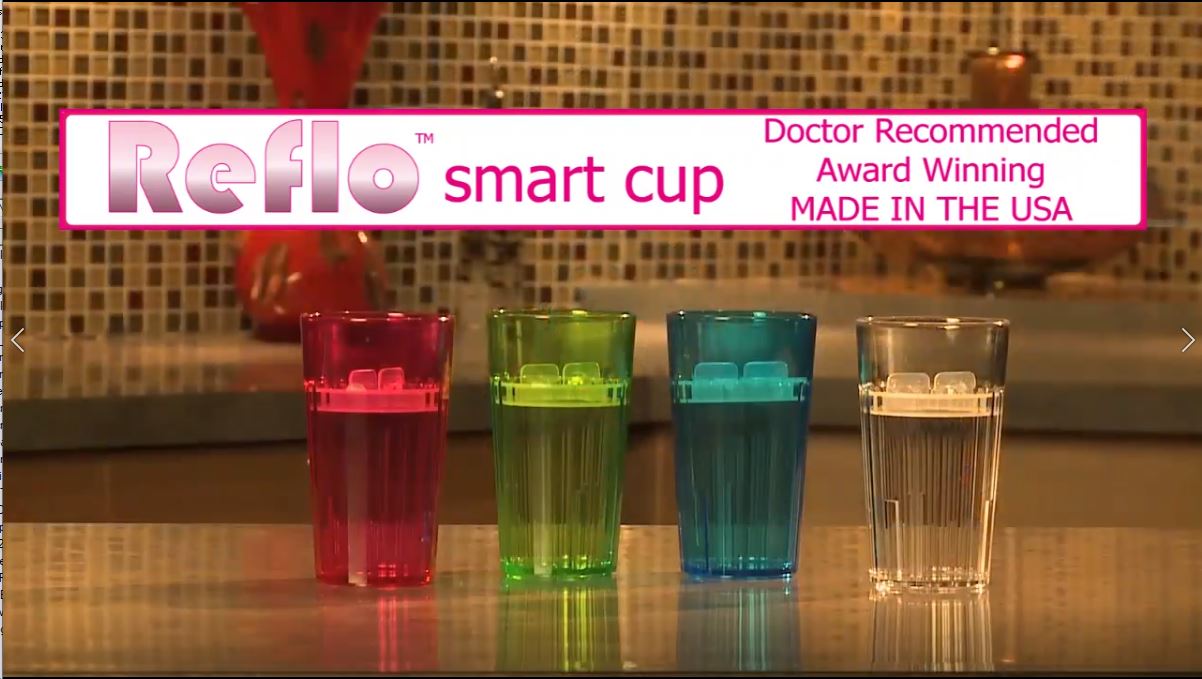 Reflo Smart Cup (Red 1-Pack) Open Training Cup, Toddler Cup, No Suction  6oz, 360 Control-Flow, USA MADE Premium High-Impact Plastic